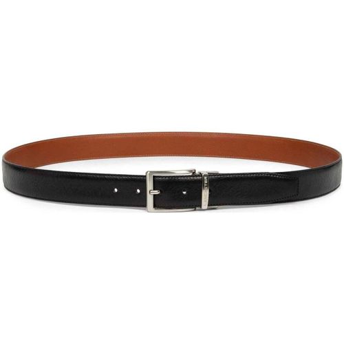 Ceinture Ceinture Cuir Lisse Noir - Vison - LANCASTER - Modalova