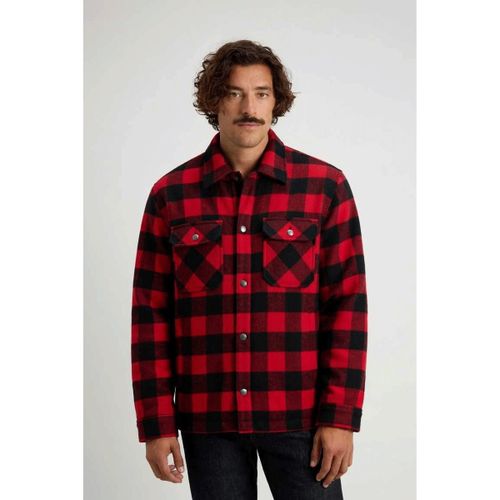 Chemise CFWOOS2018MBUT3046-5321 RED BUFFALO - Woolrich - Modalova