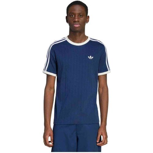 T-shirt Drop Needle 3 Stripes Tee "Night Indigo" - adidas - Modalova