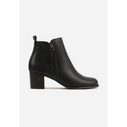 Bottines Bottines à Talon Carré et Double Zip - noir - Vera Collection - Modalova