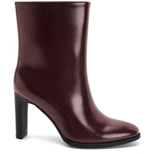 Bottines Bottines à Talon Carré en Synthétique Verni - bordeaux - Vera Collection - Modalova