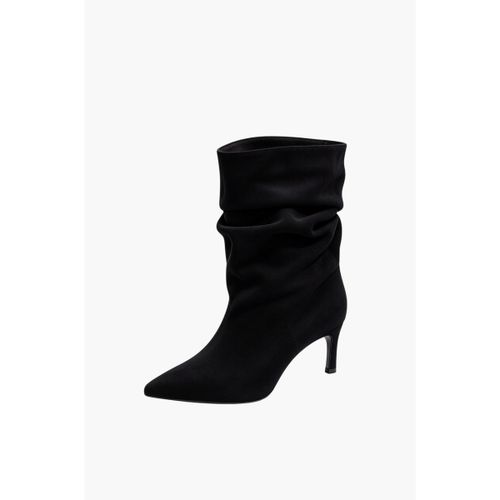 Bottines Bottines slouchy à petit talon effilé - noir - Vera Collection - Modalova