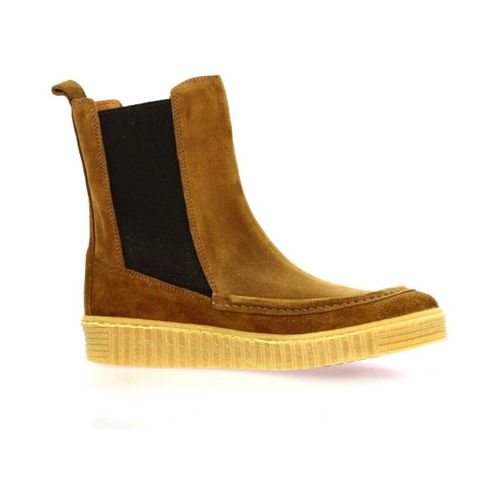 Boots Boots cuir velours tabac - Belang - Modalova
