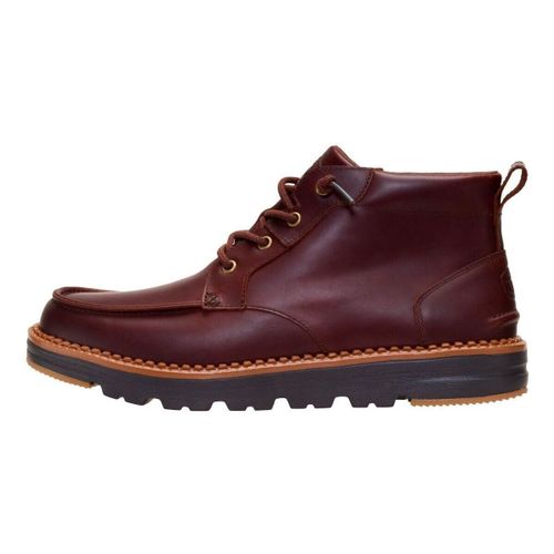 Bottes 45878 FLINT BOOT LEATHER-2ON ARGAN OIL/CHOCOLATE TORTE - HEYDUDE - Modalova
