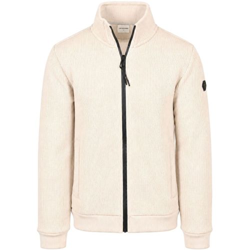 Sweat-shirt Cardigan Maille Rib Structure Écru - No Excess - Modalova