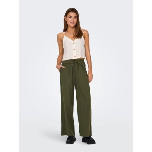 Pantalon 15319090 TIZANA COTTON LOOSE-GRAPE LEAF - Only - Modalova