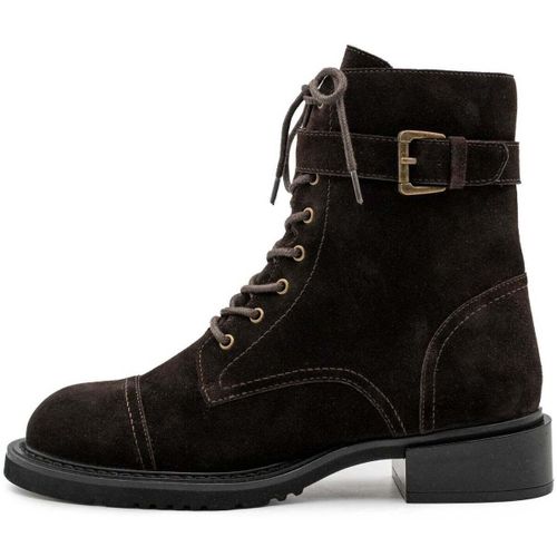 Bottines LARA SUEDE MOKA - PALOMA BARCELÓ - Modalova