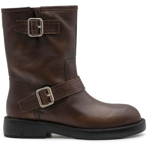 Boots AURELIE BRUSHED NAPPA MOKA - PALOMA BARCELÓ - Modalova