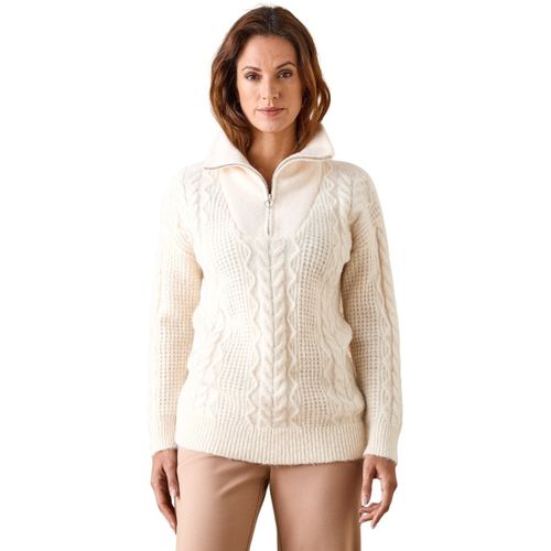 Pull Pull maille fantaisie col camionneur - Daxon - Modalova