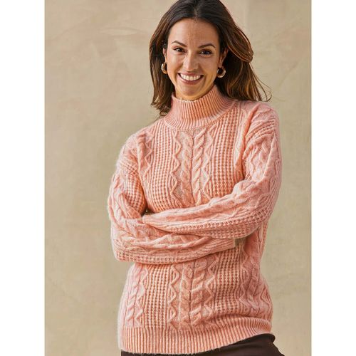 Pull Pull maille fantaisie col montant - Daxon - Modalova
