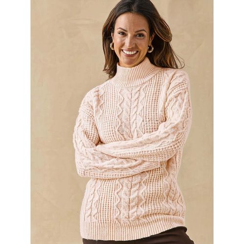 Pull Pull maille fantaisie col montant - Daxon - Modalova