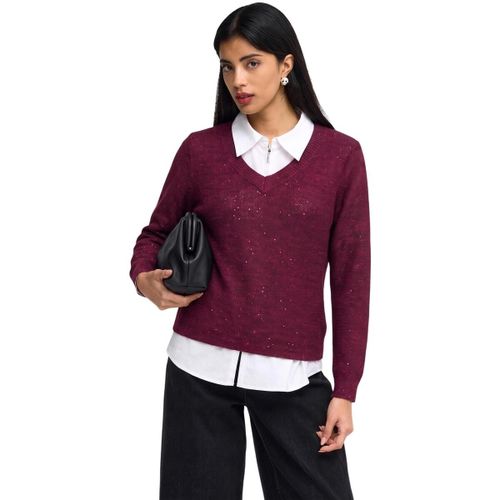 Pull JDYMIA L/S V-NECK SEQUIN PULLOVER KNT 15379783 - Jacqueline De Yong - Modalova