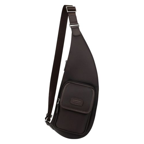 Sac banane Sacoche asymetrique Ref 6720348 Marron fo - Hexagona - Modalova
