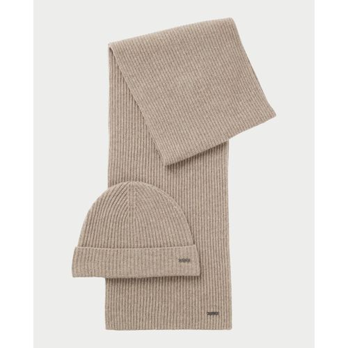 Echarpe Bonnet et écharpe en mélange de laine - BOSS - Modalova