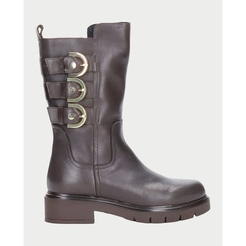 Bottes Bottes en cuir avec zip latéral - Albano - Modalova