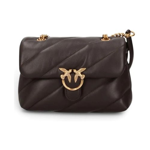 Sac Sac gonflant rose logo classique marron petit - Pinko - Modalova