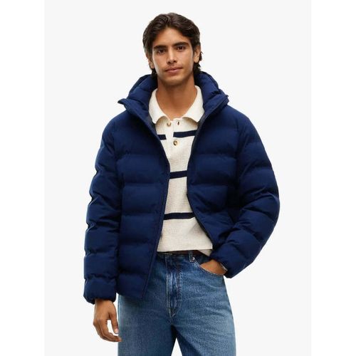 Manteau Doudoune à capuche marine - Tommy Hilfiger - Modalova