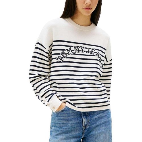 Pull Pull rayé en coton régénératif - Tommy Hilfiger - Modalova