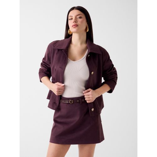 Veste Guess Grace Suede Jacket - Guess - Modalova