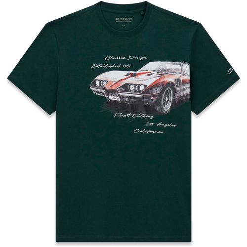 T-shirt Guess Cn Ss Painted Car Tee - Guess - Modalova