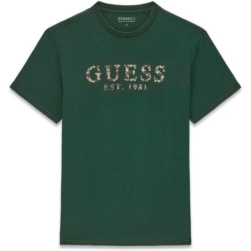 T-shirt Ss Bsc Textured Logo Tee - Guess - Modalova