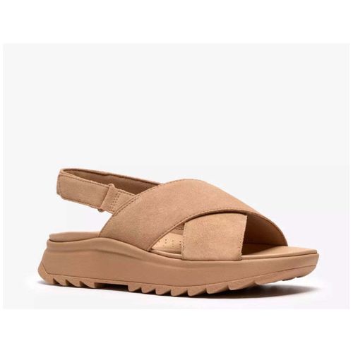 Sandales Sandali Donna DashLite Wish Beige Suede - Clarks - Modalova
