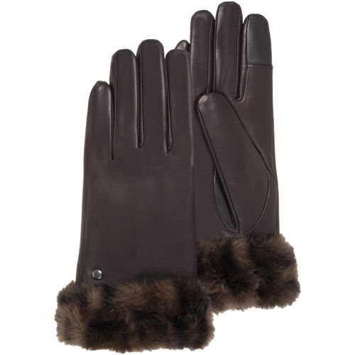 Gants Gants tactiles en cuir d'agneau pleine fleur - doublés chaud - Isotoner - Modalova