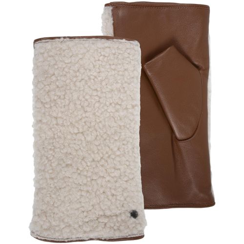 Gants Mitaines cuir d'agneau pleine fleur doublé micro-fourrure - Isotoner - Modalova