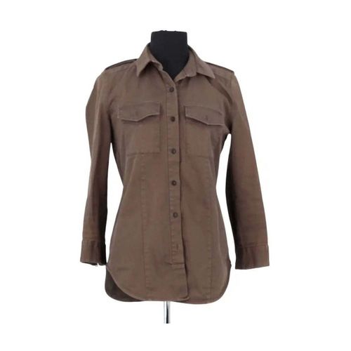 Chemise Sandro Top en coton marron - Sandro - Modalova