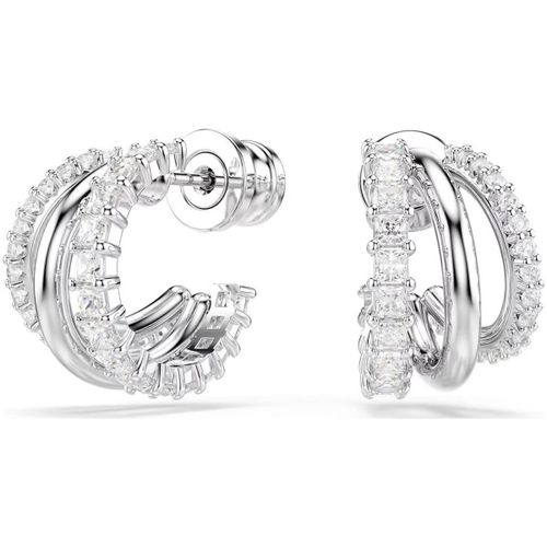 Boucles oreilles Mini créoles Hyperbola - Swarovski - Modalova