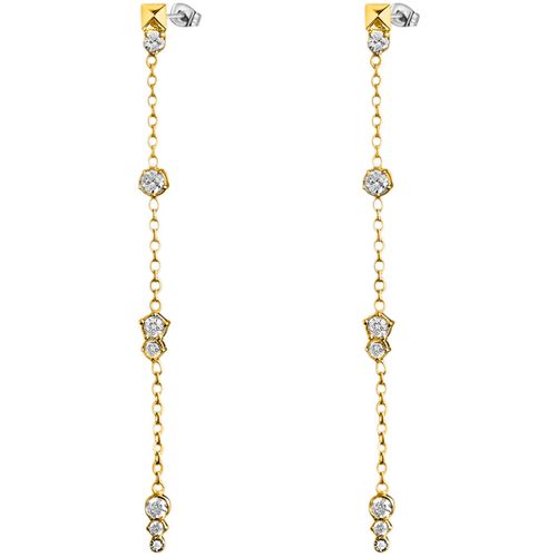 Boucles oreilles Boucles d'oreilles pendantes Style OZ dorées - Lotus - Modalova