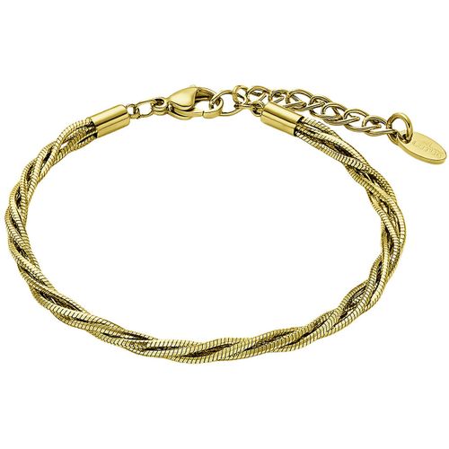 Bracelets Bracelet Style maille torsadée acier doré - Lotus - Modalova