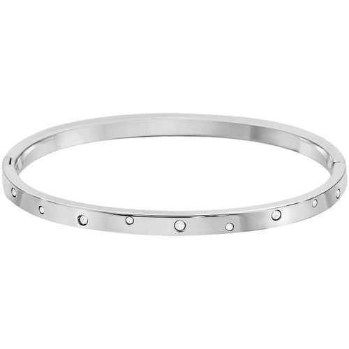 Bracelets Jonc Style fermé et constellé strass - Lotus - Modalova