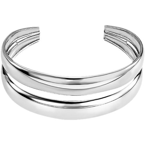 Bracelets Jonc Style double rang bombé - Lotus - Modalova