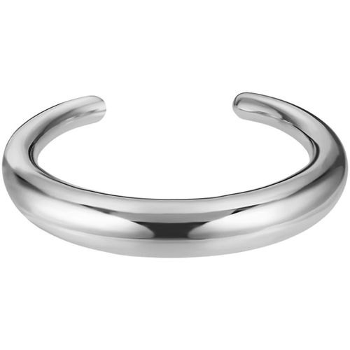 Bracelets Jonc Style silhouette bombée acier - Lotus - Modalova