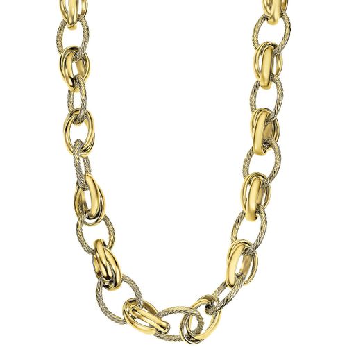 Collier Collier Style maillons fantaisies doré - Lotus - Modalova