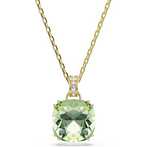 Collier Pendentif Millenia vert taille coussin - Swarovski - Modalova