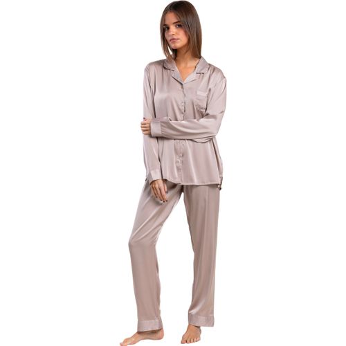 Ensembles de pyjama Pyjama pantalon chemise manches longues Crystal Satin - Admas - Modalova