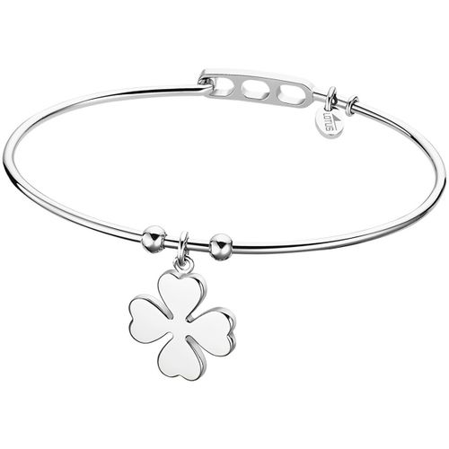 Bracelets Bracelet jonc Style pampille trèfle acier - Lotus - Modalova