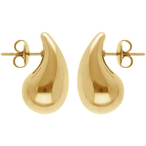 Boucles oreilles Boucles d'oreilles petite goutte incurvée acier doré - Brillaxis - Modalova