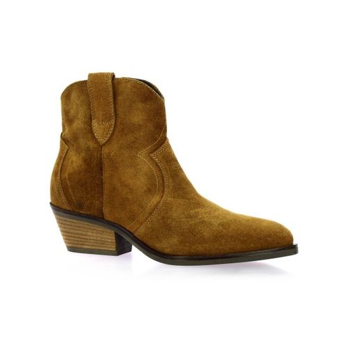 Boots Boots cuir velours tabac - Reqin's - Modalova