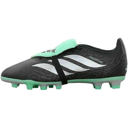 Ensemble de football Predator Club Fold Over Tongue Firm Ground "Core Black / Silver - adidas - Modalova