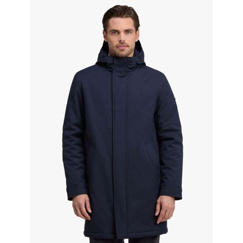 Manteau Parka imperméable à capuche marine - Eden Park - Modalova