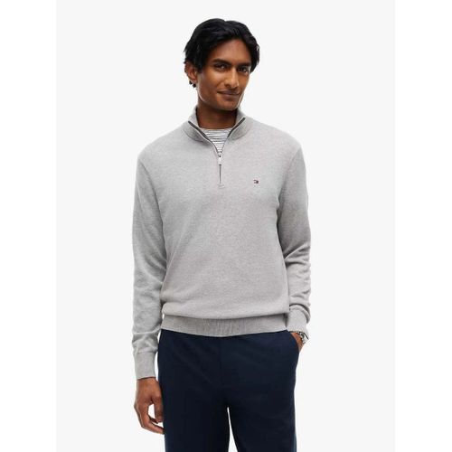Sweat-shirt Pull camionneur gris en cachemire - Tommy Hilfiger - Modalova