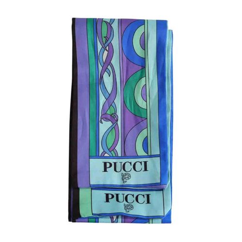 Echarpe Emilio Pucci Twill bleu - Emilio Pucci - Modalova