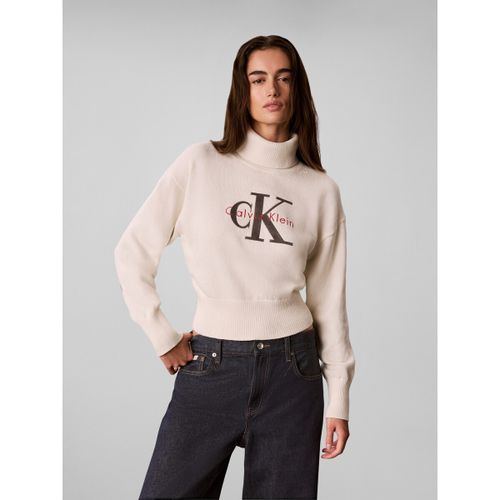 Sweat-shirt Ls Logo Tneck Pullov - Calvin Klein Jeans - Modalova