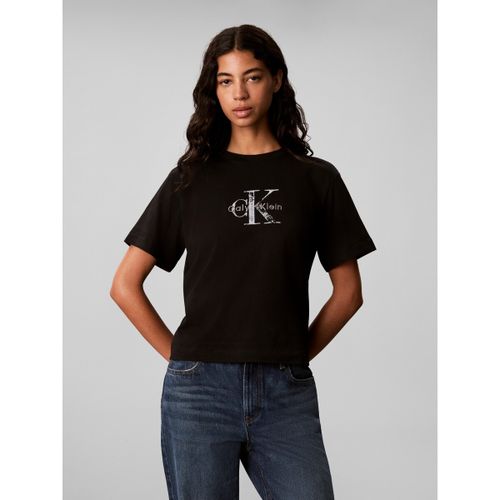 T-shirt Ss Boxy Hand Drawn M - Calvin Klein Jeans - Modalova