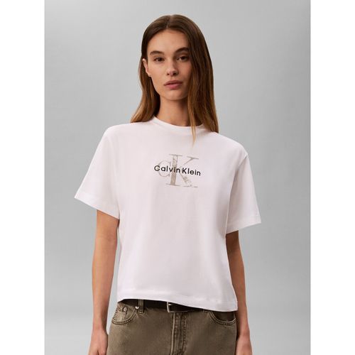 T-shirt Ss Boxy Hand Drawn M - Calvin Klein Jeans - Modalova