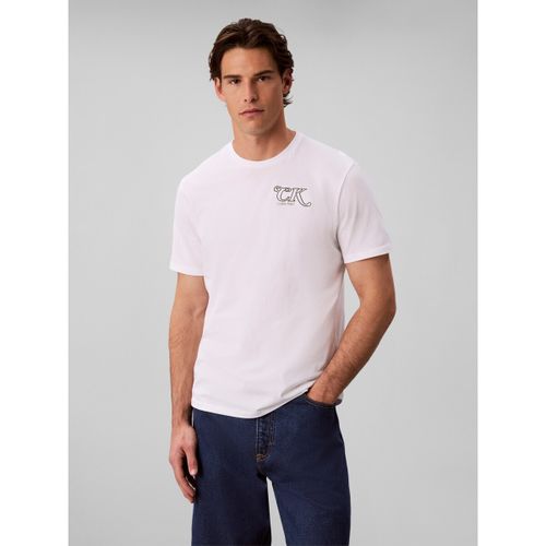 T-shirt Ss 30S Eu Block Scri - Calvin Klein Jeans - Modalova