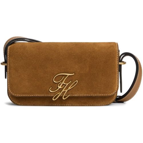 Sac à main Script Leather Crossover Suede - Tommy Hilfiger - Modalova